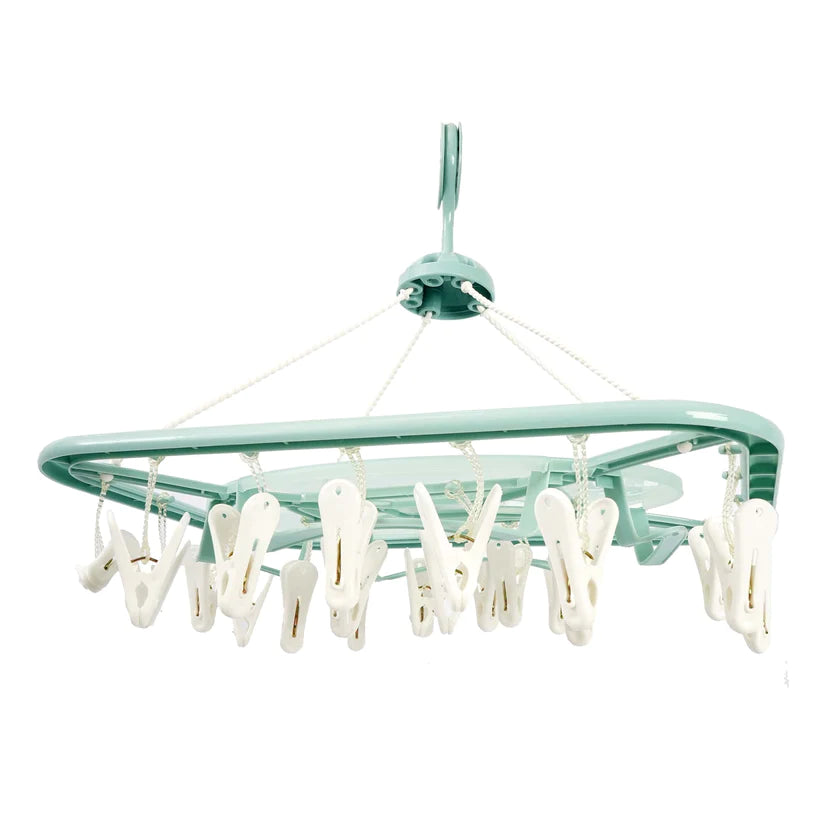 24 Clips Baby Plastic Cloth Hanger