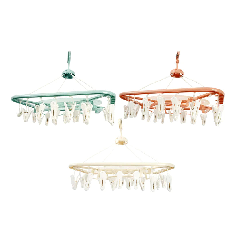 24 Clips Baby Plastic Cloth Hanger