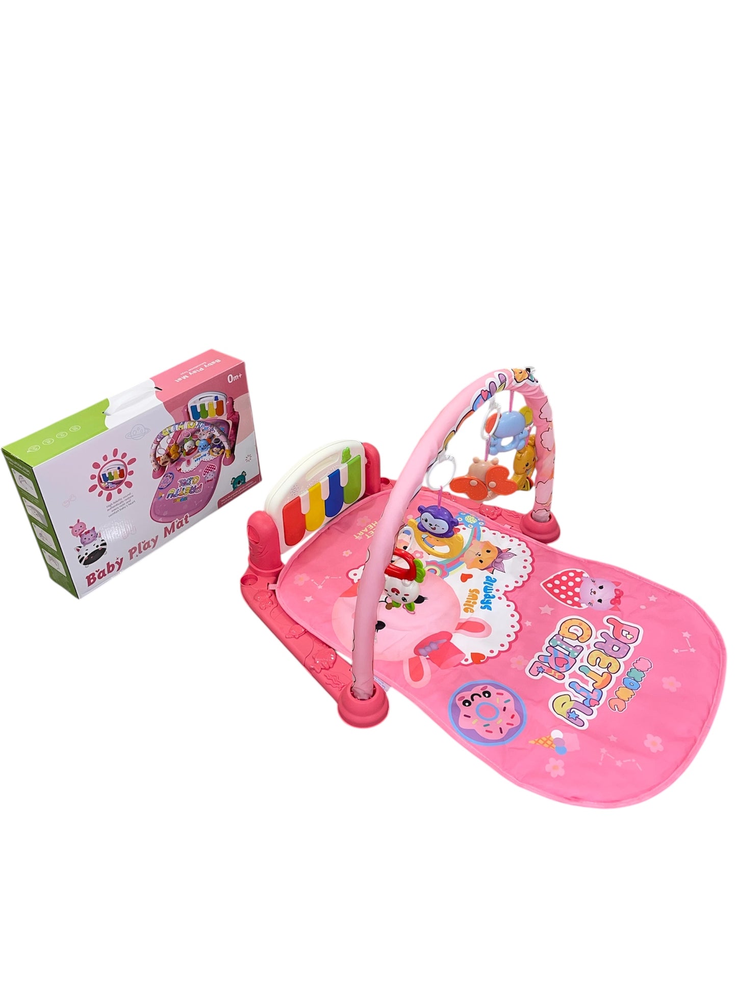 Baby Play Mat - Pink Color with Musical Piano Function