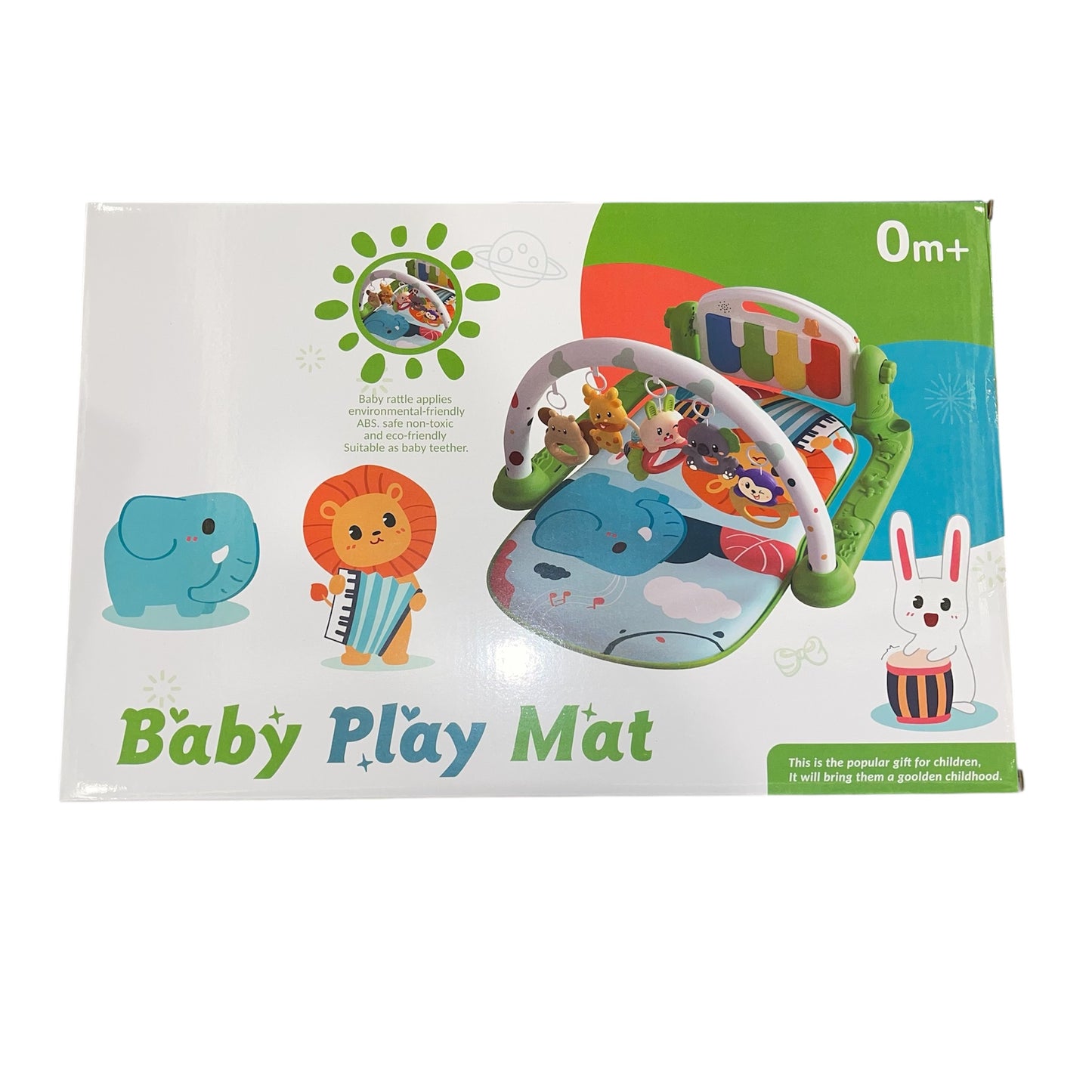 Baby Play Mat - Light Green Color with Musical Piano Function