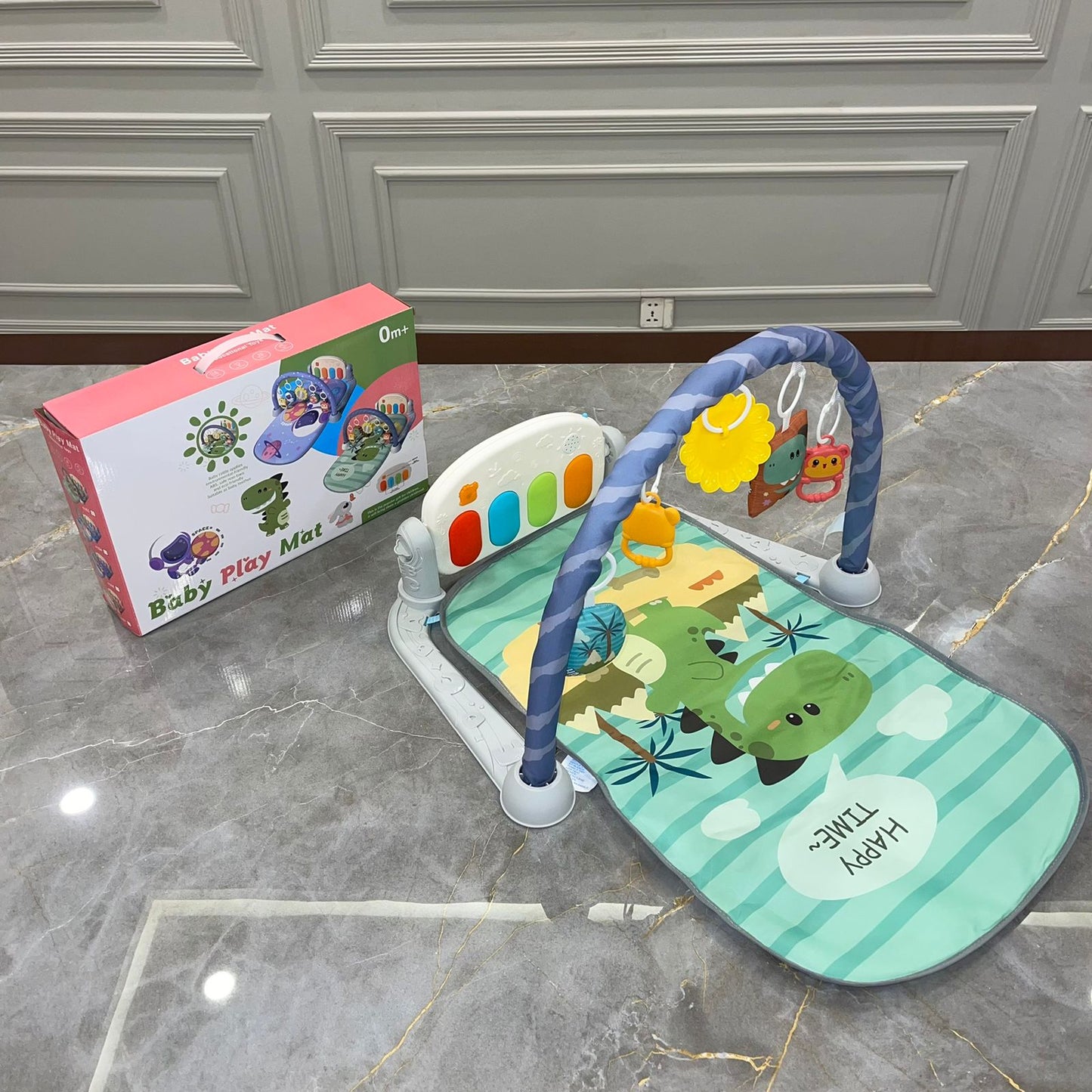 Baby Play Mat - Dark Green Color with Musical Piano Function